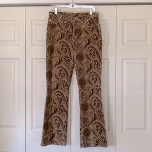 Vintage Paisley print Brushed Corduroy